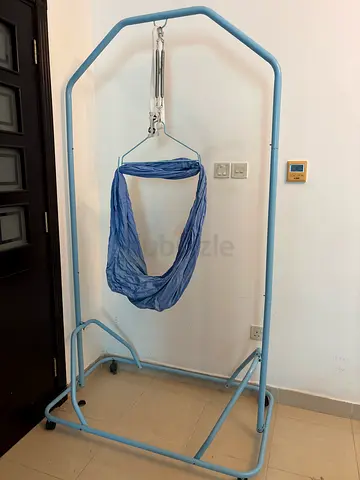 Foldable baby hammock/swing with metal stand - light use