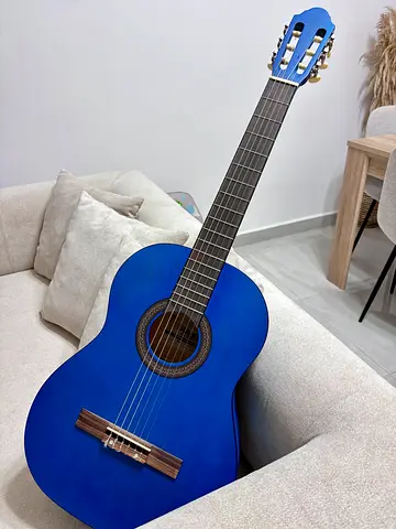 Beautiful Handmade Blue Classic Guitar never used