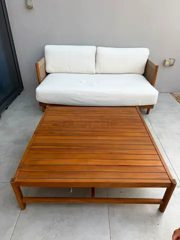 Ace Hardware Ventura Acacia 2 Seater and Table