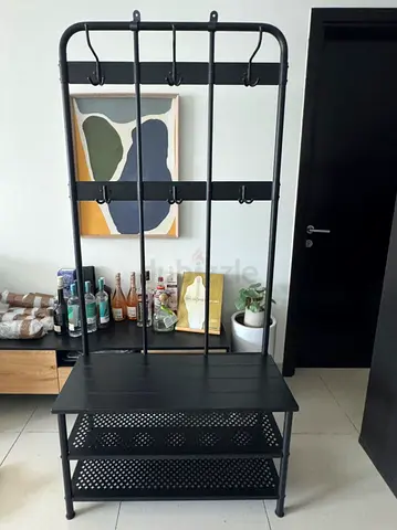 IKEA Coat Rack with Bench and Shoe Storage - AED 150