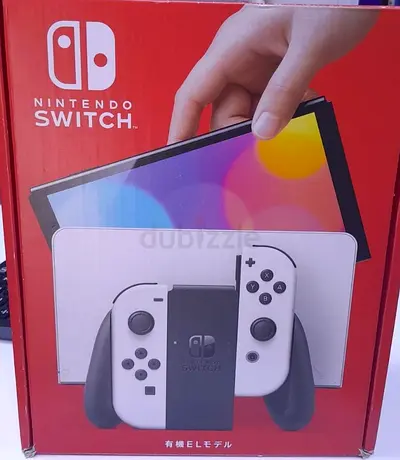 Nintendo Switch OLED Model with white controllers - Brand New