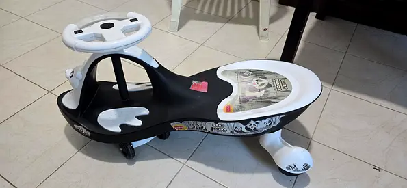 Panda Ride-On Toy - Black & White, Good Condition