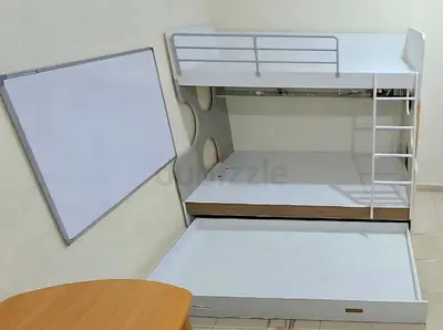 White Underbed Trundle Drawer — Single Bed Storage Drawer