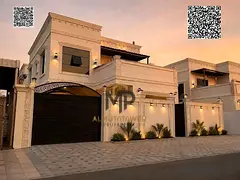 Corner Villa for Sale in Ajman | Al Zahia Area | 4 Bedrooms, Majlis, Living Room, Maid’s Room, and