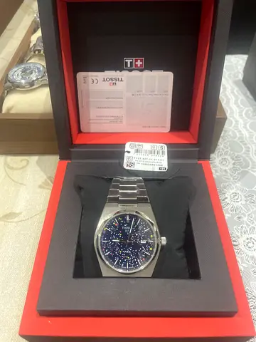 Tissot PRX Automatic with Starry Blue Dial — Complete Box and Tag