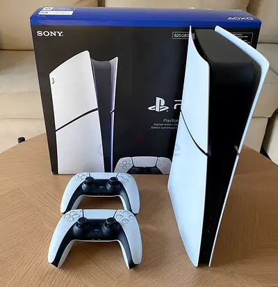Sony PS5 Slim Digital Edition With 2 Controllers and Box