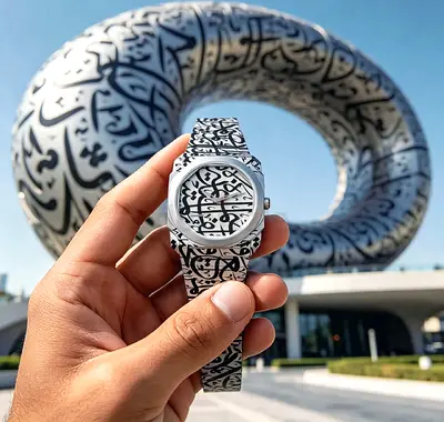Arabic Calligraphy Watch For Mens