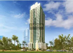 One-bedroom apartment with a 5% down payment and monthly installments of AED 7,000. Project handover