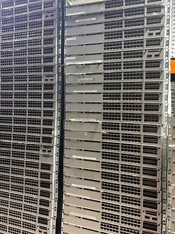 Large Rack of Enterprise Network Switches / Blade Chassis (Used)