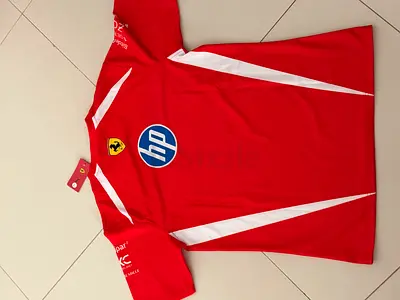 Red Ferrari HP Branded Team T-shirt - Men's size (New, L)