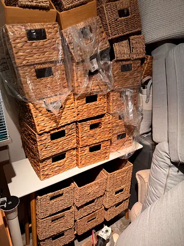 Woven Storage Baskets with Handles