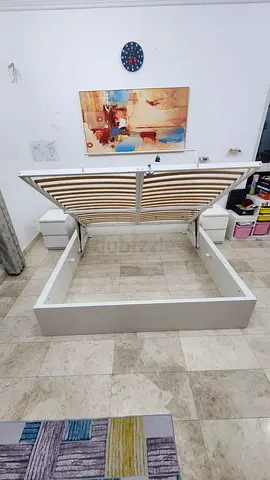 Ikea Hydraulic King size bed with mattress available in perfect condition