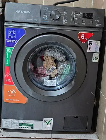 Aftron 6kg Front Load Washing Machine - Good Working Condition