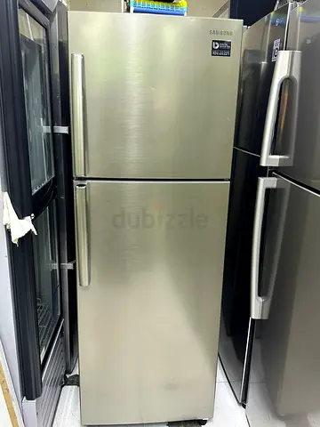 Samsung Top Freezer Refrigerator - Stainless Steel, Good Condition