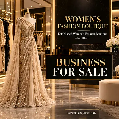 Luxury Women’s Fashion Boutique for Sale – Abu Dhabi | للبيع / بوتيك أزياء نسائية راقٍ