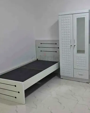 New Single white bed frame with matching wardrobe -