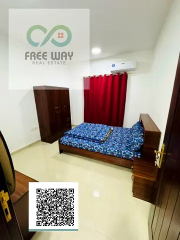 ✨ غرفة وصالة مفروشة بالكامل  🚿 2 حمام + بلكونة  💡 شامل جميع الفواتير: كهرباء ⚡ ماء 💧 إنترنت 🌐