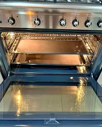 Smeg Used Stainless Steel Gas Range with oven electric - Good Condition