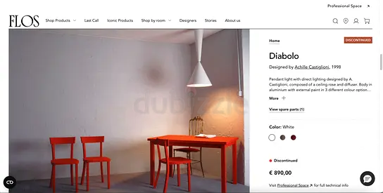 FLOS Diabolo Ceiling Light Diabolo