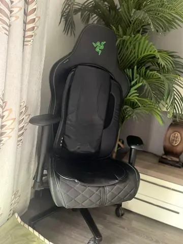 Razer Black Gaming Chair with Lumbar Support - Good Condition