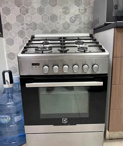 Electrolux Free Standing Gas Cooker, Silver - 60*60cm EKK615A1OX