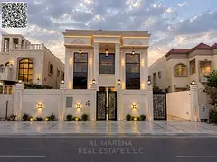 Experience luxury and stability in a spacious villa in Al Muwaihat, Ajman, close to schools, mosques
