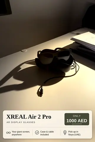 XREAL Air 2 Pro AR Display Glasses - Good Condition, Case & Cable Included