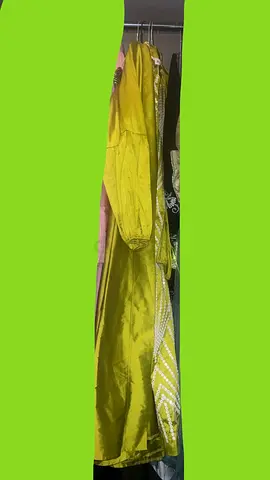 قفطان عربي على مغربي فنان موضة عيد و الخ بلون اخضر مصفّر dress 2pieces