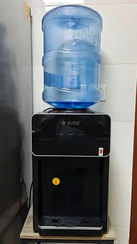 SURE Black Water Dispenser - Countertop Bottle-fed