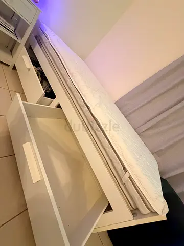Kids' Single Bed with Storage Cabinets
