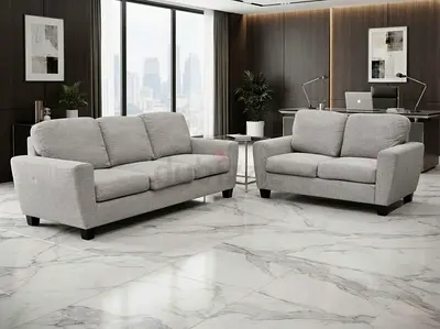 Light grey 5 seater sofa set - good condition