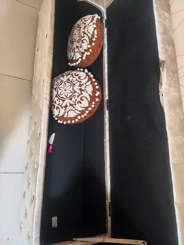 Velvet Bed Bench with storage
