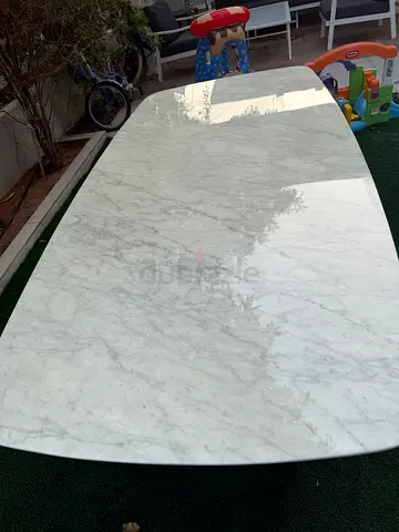 Marble Dining Table Top / Countertop - Large White Marble Slab