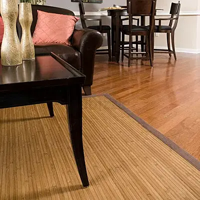 Natural Bamboo Area Rug - 4'x6' [152 x 244cm], Light Brown, new and never used