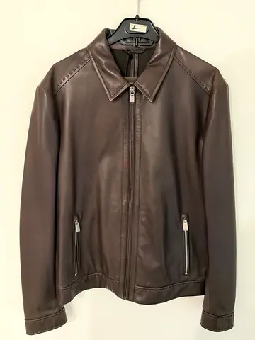 New with Tags Corneliani ID Leather Jacket - Size EU 50 / US 40