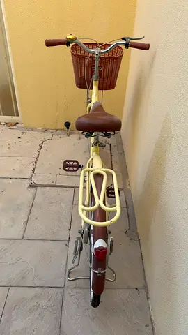 Classic city cruiser bike with front basket and rear rack - good condition