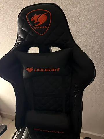 Cougar Racing-Style Gaming Chair - Black