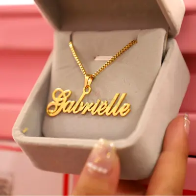 Custom English Name Necklace - Made to Order