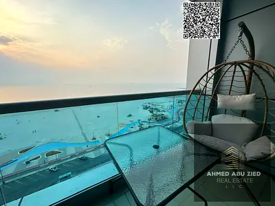 Furnished 2BR Apartment for Annual Rent in Corniche Residence, Ajman. Prime location, fully furnish