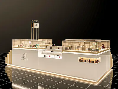 Luxury Mall Perfume Kiosk + Free 3D Visuals | Aromas