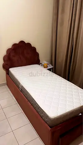 Bed with mattress