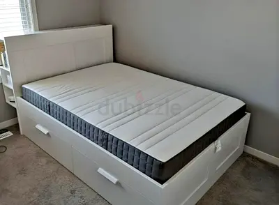 Ikea brimness double bed with Ikea mattress