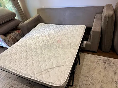 Brand new condition crate&barrel axis three seater sofa bed
