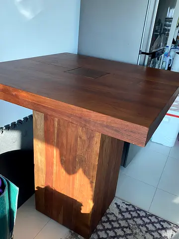 Marina Home Solid Wood square bar/high table