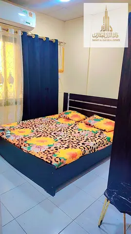 Furnished two-bedroom apartment with a great view in Al Rumaila, Ajman, UAE