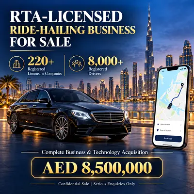Established RTA-Licensed Ride-Hailing Business for Sale — AED 8.5 Million
