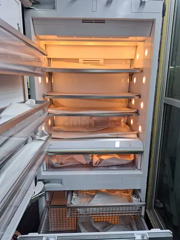 Miele built-in large fridge with bottom freezer