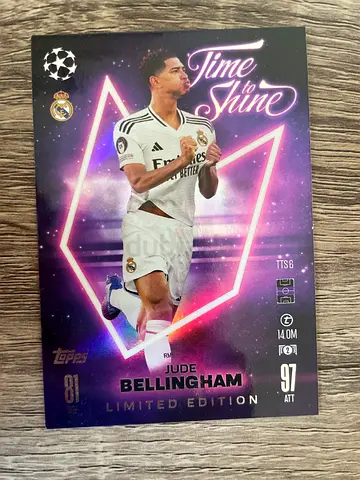Limited Edition Jude Bellingham Time to Shine Trading Card (Real Madrid)