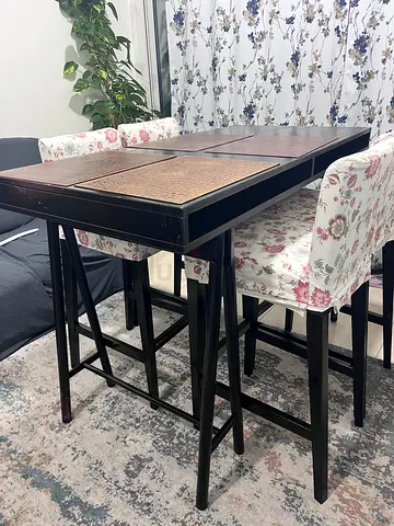 Dining table and chairs