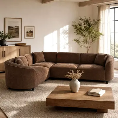 Brand New brown color 4 seater sofa with comfortable seat